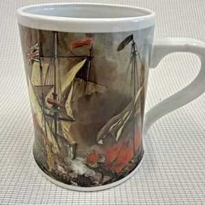 Kaiser West Germany Porcelain Beer Stein (No Lid) Battle with Corsairs